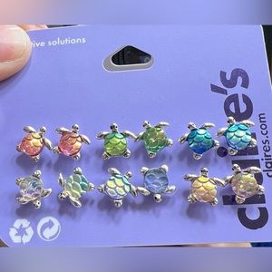NEW 6 pair of turtle earrings from Claire’s